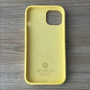 OTTO Yellow Silicone Phone Case - Soft Protective Cover - iPhone13
